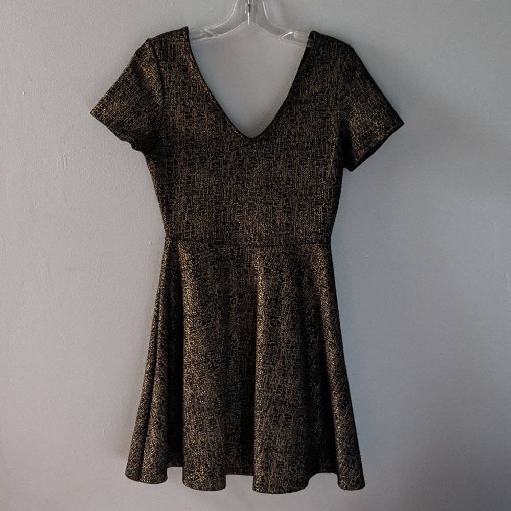 Gold Sparkle Cocktail Dress